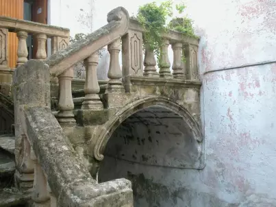 Prima del Restauro Scalinata Biblioteca comunale in Gallipoli (Le)